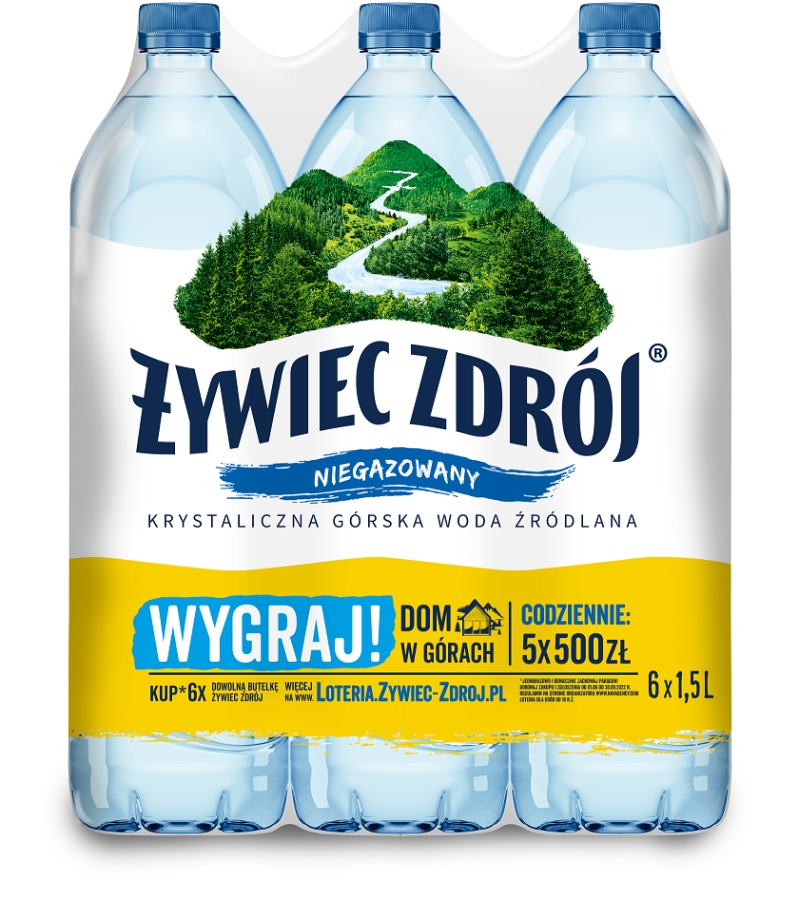 Żywiec Zdrój agua de manantial sin gas