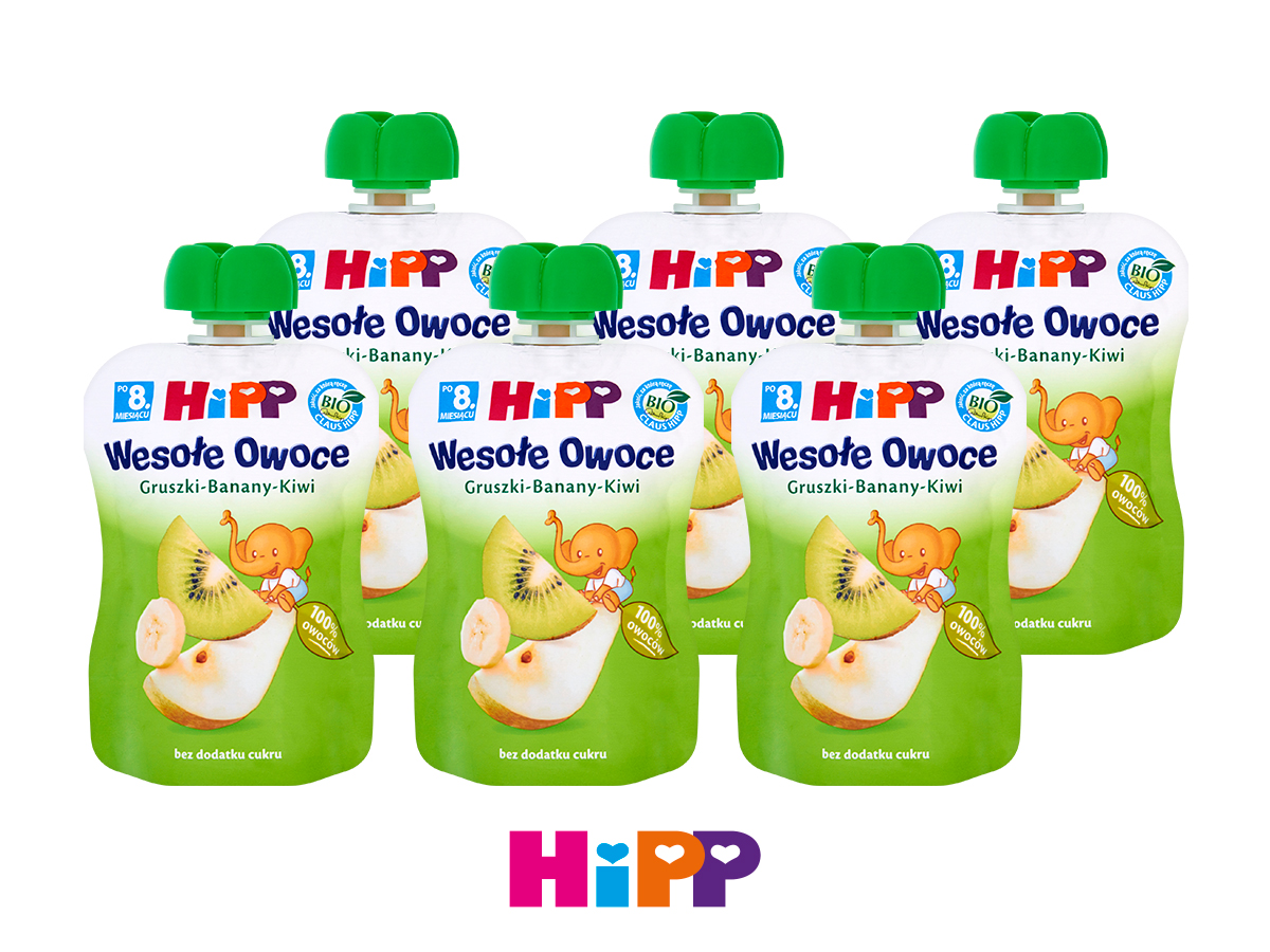 Hipp fruit mousse BIO Pears - Bananas - Kiwi