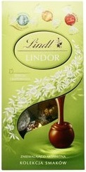 chocolates Lindt Lindor con la mezcla y Cocos