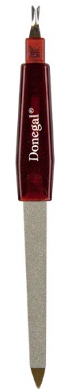Donegal sapphire nail file with knurl