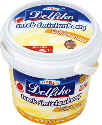 Polmlek crema de queso para tortitas de queso y vainilla.