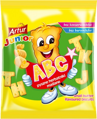 Artur Junior herbatniki maślane ABC