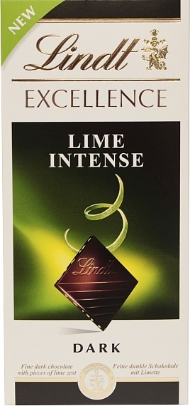 Lindt Excellence- Intensive dunkle Schokolade lime lime