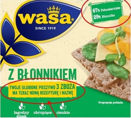 Wasa crispbread with fiber