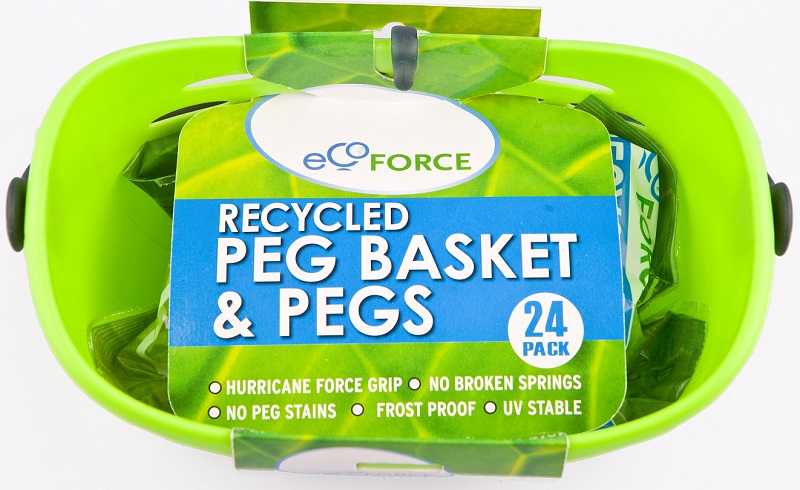 Ecoforce Schnallen für die Kleidung aus einem Korb von 24 recycelter Kunst