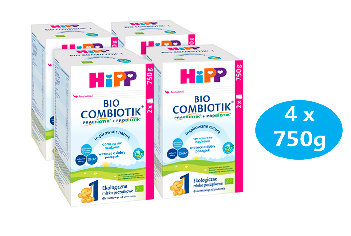 HIPP 1 BIO COMBIOTIK Ekologiczne mleko początkowe dla niemowląt od urodzenia