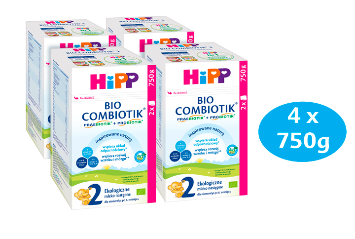 HIPP 2 BIO COMBIOTIK Ökologische Folgemilch für Säuglinge