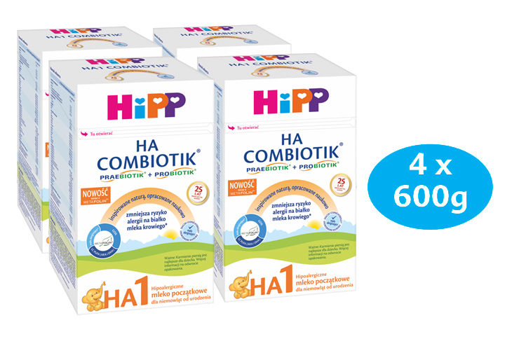 HIPP HA1 COMBIOTIK Hipoalergiczne mleko początkowe dla niemowląt, wersja niemiecka