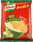 nudle Suppe gepudert Käse mit Kräutern