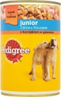 junior food for puppies , box of chicken in a delicate jelly