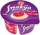 pudding avec sauce aux framboises