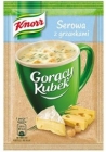 Taza de queso Knorr caliente y crutones