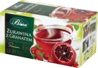 Té de la fruta premium en bolsas dobles de arándanos con una granada