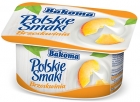 Sabores polacos de yogur de durazno