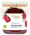 Organic raspberry 80% batom with no added sugar