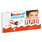 Kinder barres de chocolat de chocolat au lait avec un laiteux remplissage 100 g ( 8 bars )