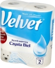 Pure white towel paper 2-ply soft as velvet