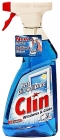 Clin glass cleaner and glass surfaces with spray