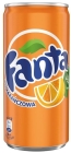 Fanta naranja lata de refresco
