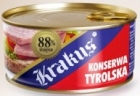 Krakus en conserve tyrolien 88% de viande de porc