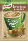 Knorr A hot mug of powdered boletus soup with croutons