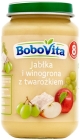 BoboVita manzanas y uvas con queso cottage