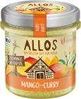 Pasta de crema de mango y curry sin gluten Allos BIO