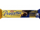 Princessa galleta clásica con capas de crema de cacao bañado en chocolate postre