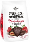 Copérnico Pierniczki rellena con sabor a fresa en el chocolate