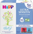 HiPP ULTRA SENSITIVE Wet Wipes, 4x52 pcs
