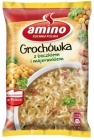 Sopa de sopa de guisantes instantánea Amino con tocino y mejorana