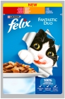Félix Fantastic Duo Feed para gatos adultos con carne de res y ave en gelatina
