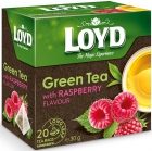 Loyd Aromatised green tea with a raspberry flavor