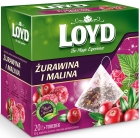 Loyd herbal-fruity tea flavored with cranberry and raspberry flavor