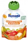 Humana фруктово-овощной мусс из тыквы и моркови во фруктах