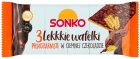 Sonko Light wholemeal wafers in dark chocolate