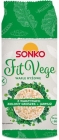 Tortas de arroz Sonko Fit Vege con verduras, guisantes y col rizada