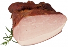 Traditional Food Ham hosted by Pork Smoked, baked with the skin, packed at a minimum