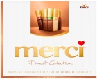 Merci Finest Selection Eine Sammlung von Pralinen mit Schokoladenmousse