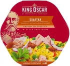 König Oscar Salat bereit zu essen im indischen Stil