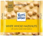 Ritter sport chocolate blanco con avellanas enteras tostadas