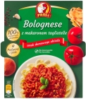 Profi boloñesa con pasta tagliatelle
