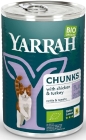 Yarrah Adult Katzenfutter Stücke Huhn und Pute mit Tomaten und Brennnessel BIO