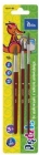 Tetis Set of natural bristles brushes sizes 8/10/12 Round shape