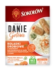 Sokołów Ready course Poultry roulades with carrot filling in cream and dill sauce with rice