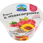 Łowicz Joghurt mit Mascarpone, Himbeere, Cranberry, Sonnenblume