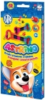 Astra Astrino Треугольные карандаши 12 цветов с точилкой