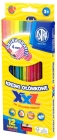 Astra Hexagonal pencils XXL 12 colors with a sharpener