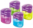 Berlingo DoubleColor pencil sharpener with 2 holes, assorted colors