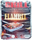 Flambit Disposable charcoal grill on a stand